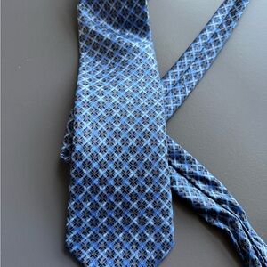Blue Patterned Men's Tie